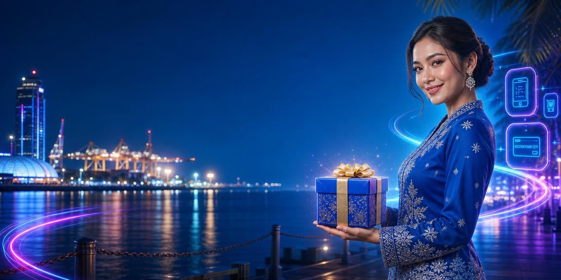 Pengguna Malaysia menikmati program ganjaran kasino eksklusif dengan baju kurung